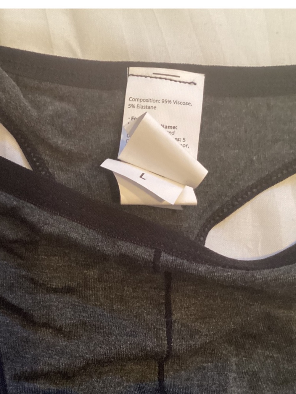 Sexy grey thong, large - Picture 4 of 6